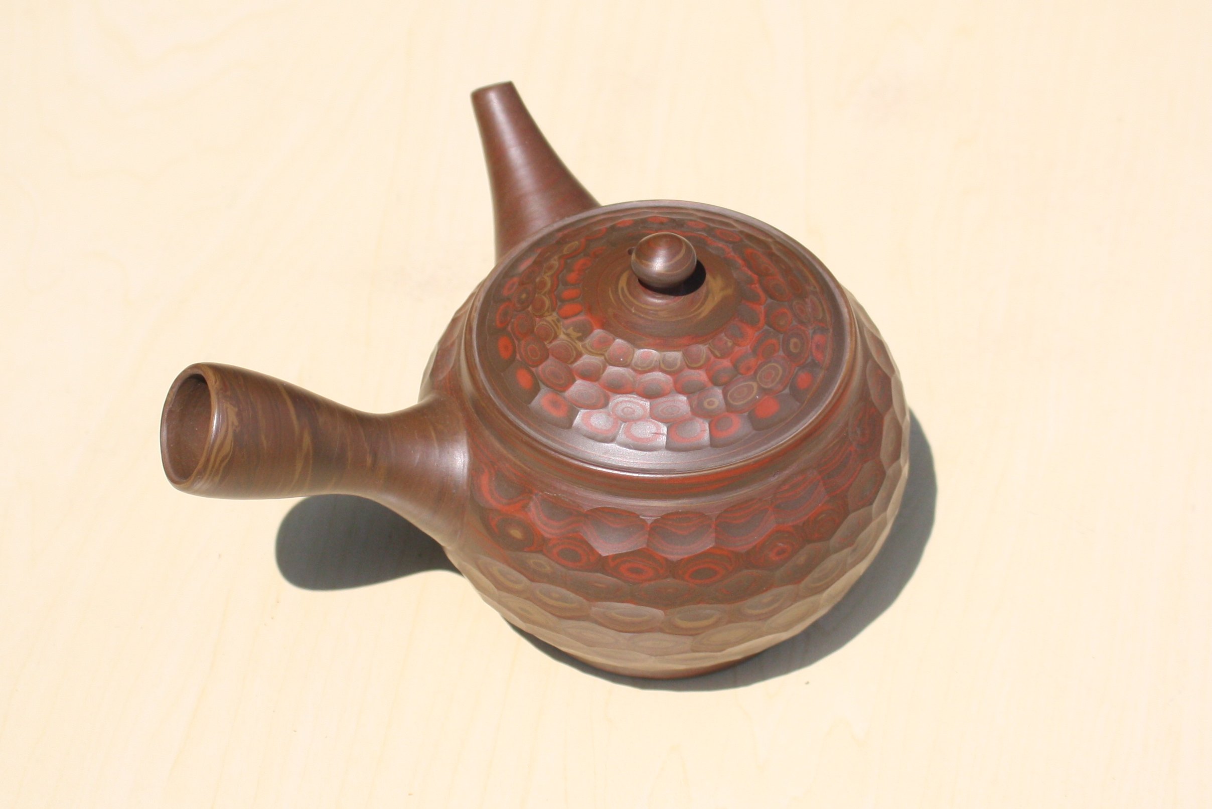 小西友仙 燿泥練込網目カット急須 ささめ茶こし yusen001 - 常滑